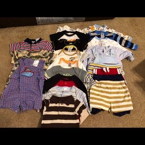 0-3 boys sleepers and onesies